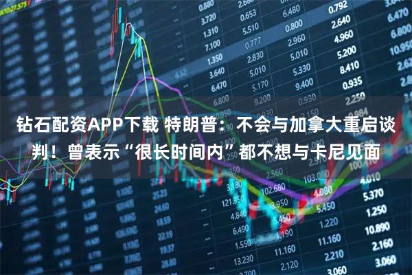 钻石配资APP下载 特朗普：不会与加拿大重启谈判！曾表示“很长时间内”都不想与卡尼见面